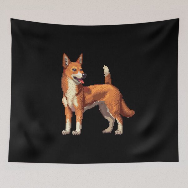 Item preview, 16-bit Pixel Art Canaan Dog designed and sold by CUTEDOGGIEZ.