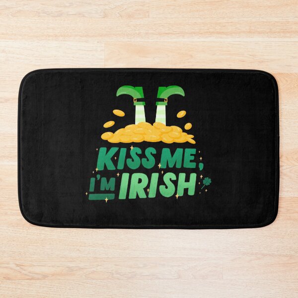 Item preview, Kiss my i'm IRISH - leprechaun's feet sticking out of gold designed and sold by Weknes.