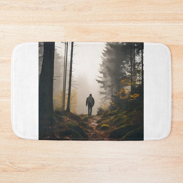 Item preview, Autumn Hiking Adventure in the Foggy Forest designed and sold by Shirtastically.