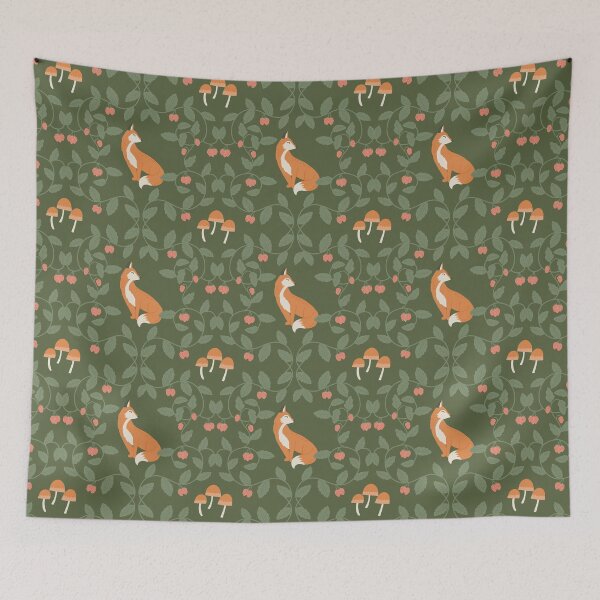 Item preview, Fox in a Berry Patch designed and sold by latheandquill.