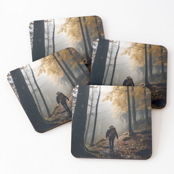 Item preview, Solitude in the Autumn Foggy Forest designed and sold by Shirtastically.