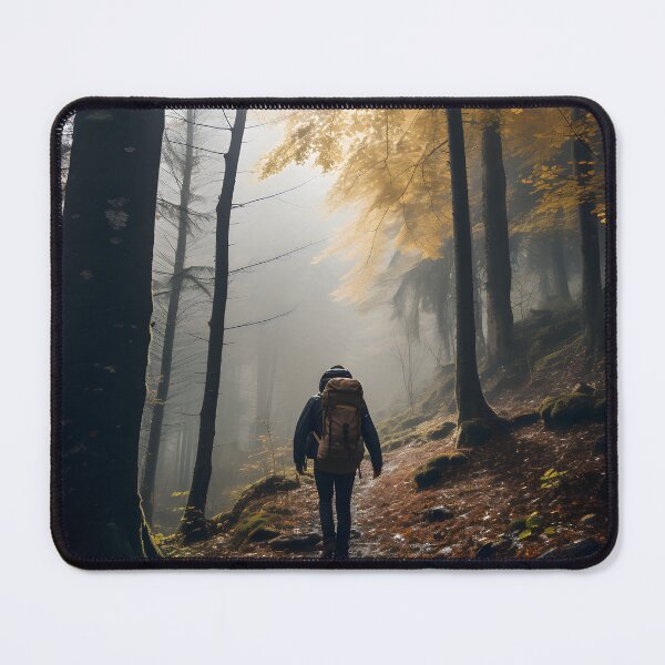 Item preview, Solitude in the Autumn Foggy Forest designed and sold by Shirtastically.