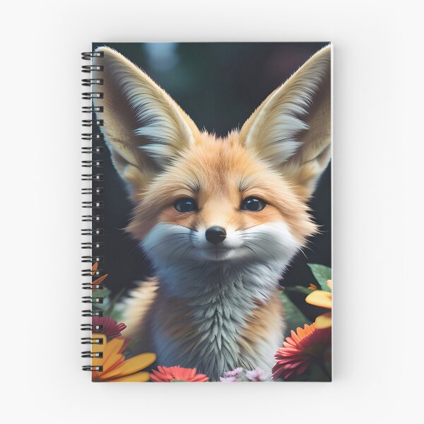Item preview, Cute Flower Fennec Fox designed and sold by TheArtOfPat.