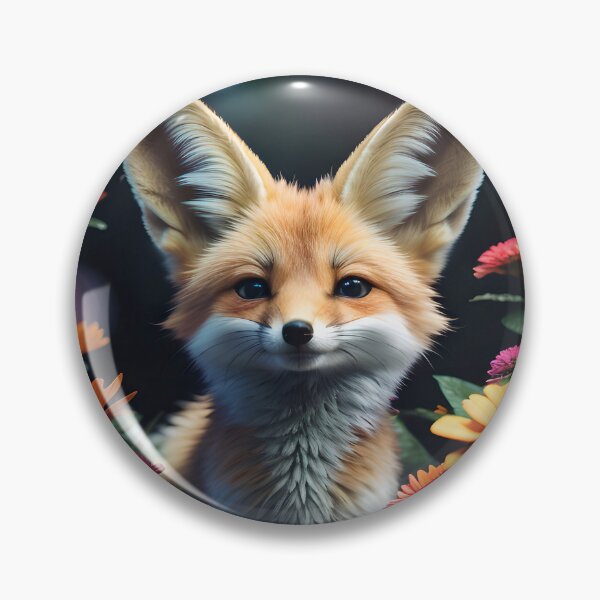 Item preview, Cute Flower Fennec Fox designed and sold by TheArtOfPat.