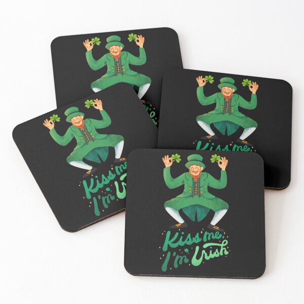 Item preview, Kiss my i'm IRISH - funny leprechaun designed and sold by Weknes.