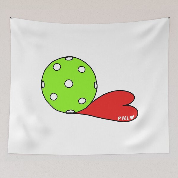 Item preview, Pickleball with Red Heart Shadow by PIKL-LOVE designed and sold by PiklLove.