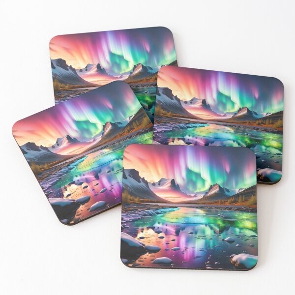 Artikelvorschau, Aurora Borealis über dem See entworfen und verkauft von LilithsDesires.
