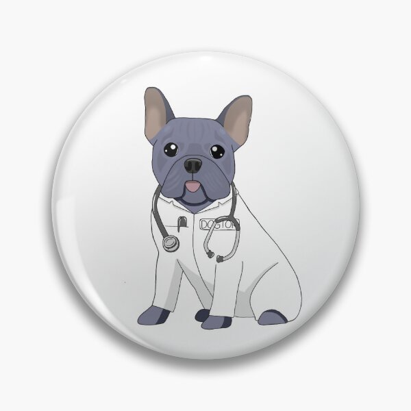 Item preview, Doctor Blue French Bulldog designed and sold by KobiusDesigns.