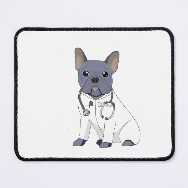 Item preview, Doctor Blue French Bulldog designed and sold by KobiusDesigns.
