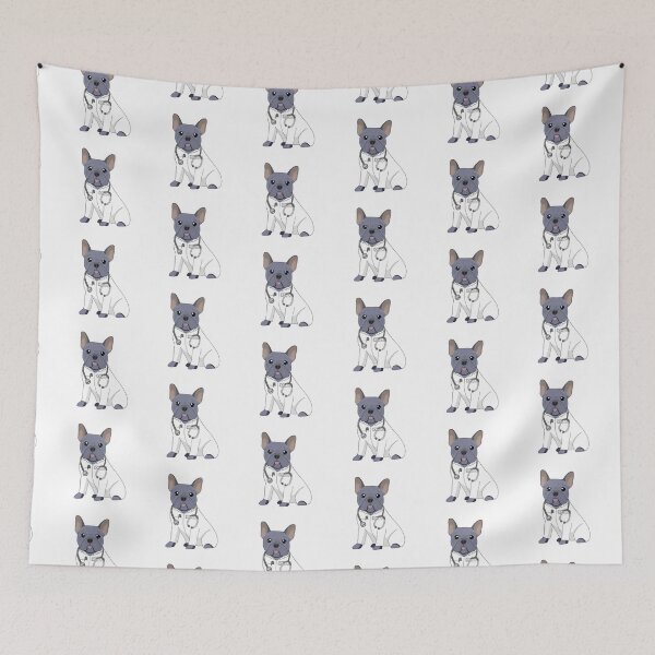 Item preview, Doctor Blue French Bulldog designed and sold by KobiusDesigns.
