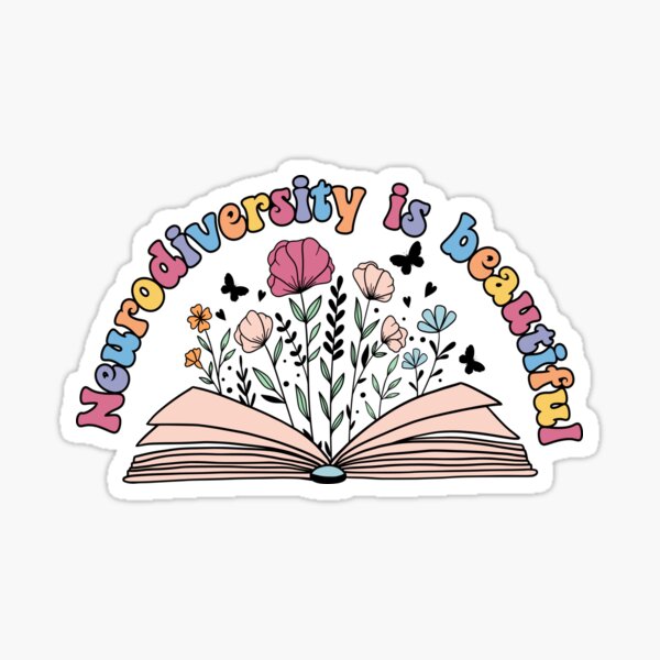 Item preview, Neurodiversity is Beautiful Autism Wildflower Book, ABA Therapist, Special Ed Teacher Social Worker Special Needs Mom Autism ABA designed and sold by behindthefacts.