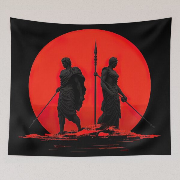 Item preview, Castor and Pollux | Red minimalism designed and sold by ComicsFactory.