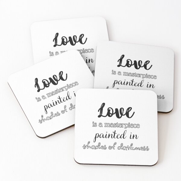 Item preview, Love is a masterpiece painted in shades of darkness designed and sold by UnCoverDesign.