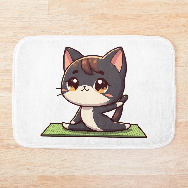 Item preview, Lindo gato chibi yoga designed and sold by Delamoon.