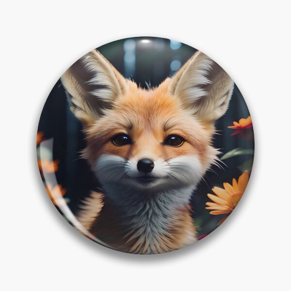 Item preview, Cute Flower Fennec Fox designed and sold by TheArtOfPat.