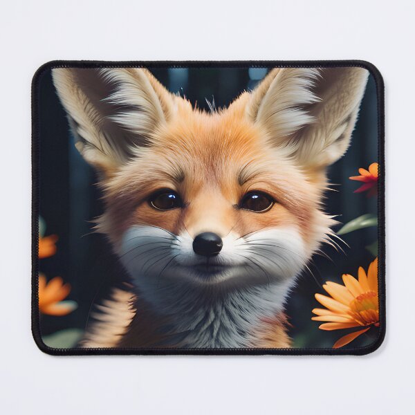 Item preview, Cute Flower Fennec Fox designed and sold by TheArtOfPat.