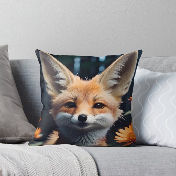 Item preview, Cute Flower Fennec Fox designed and sold by TheArtOfPat.