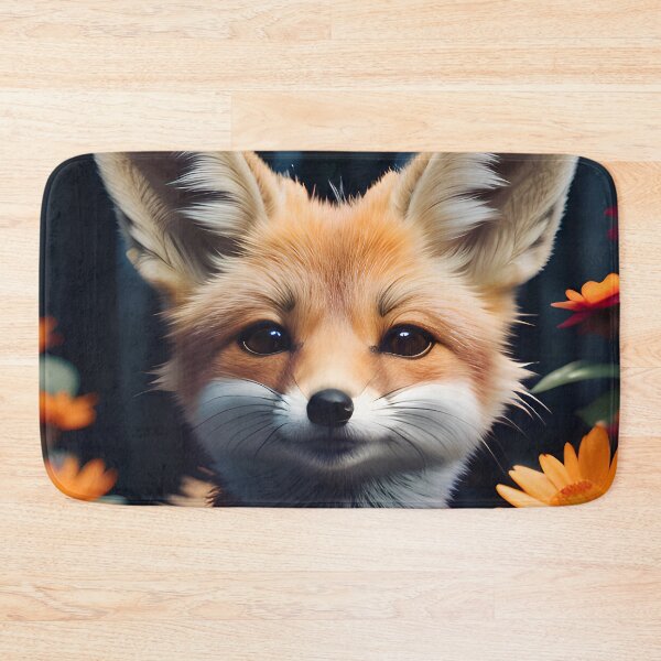 Item preview, Cute Flower Fennec Fox designed and sold by TheArtOfPat.