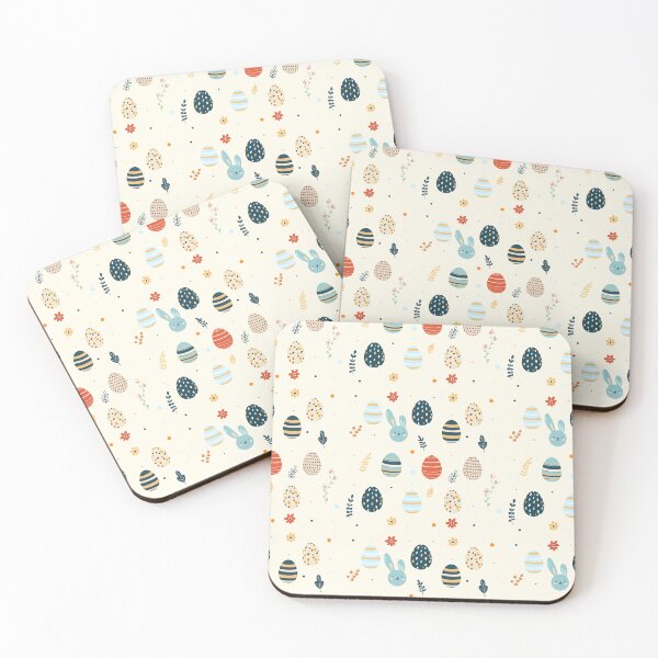 Item preview, seamless pattern with happy easter. seamless background with easter symbols, easter eggs, flowers, eggs, rabbit, bunny, rabbit, eggs. Spring pattern designed and sold by IsaMarina.