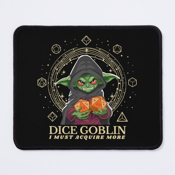 Item preview, Dice Goblin Must Acquire More - Gold designed and sold by Geobat.