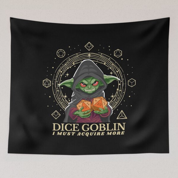 Item preview, Dice Goblin Must Acquire More - Gold designed and sold by Geobat.