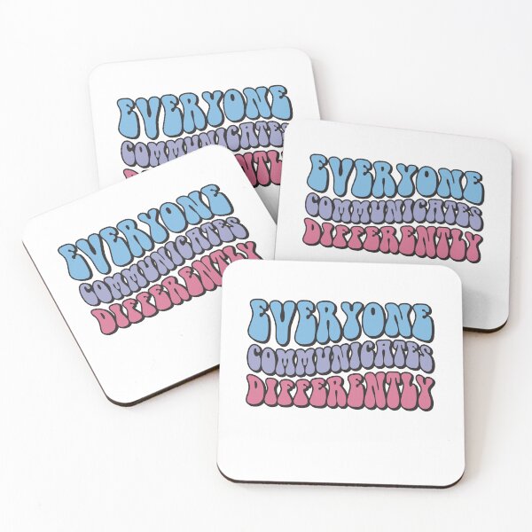 Item preview, Everyone Communicates Differently, Autism Awareness, ABA Therapist, Special Ed Teacher Social Worker Special Needs Mom Autism ABA designed and sold by behindthefacts.