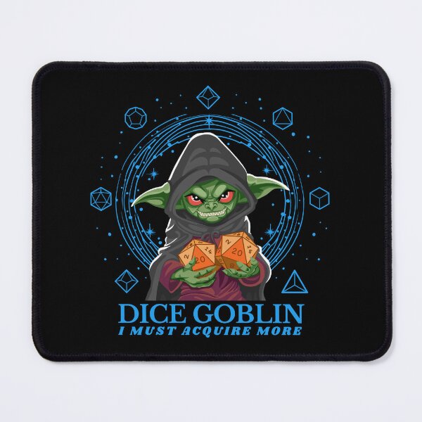 Item preview, Dice Goblin Must Acquire More - Blue designed and sold by Geobat.