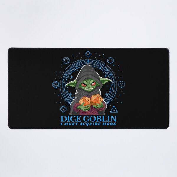 Item preview, Dice Goblin Must Acquire More - Blue designed and sold by Geobat.