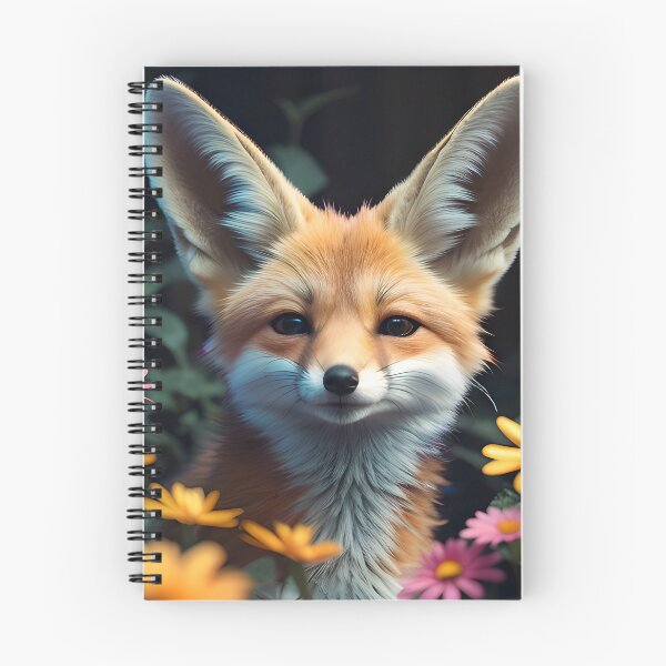 Item preview, Cute Flower Fennec Fox designed and sold by TheArtOfPat.