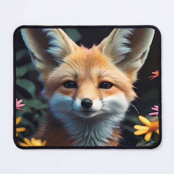 Item preview, Cute Flower Fennec Fox designed and sold by TheArtOfPat.