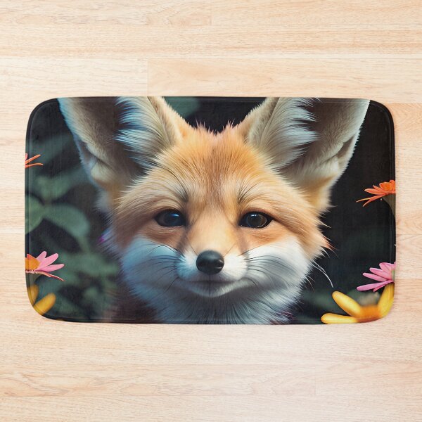 Item preview, Cute Flower Fennec Fox designed and sold by TheArtOfPat.