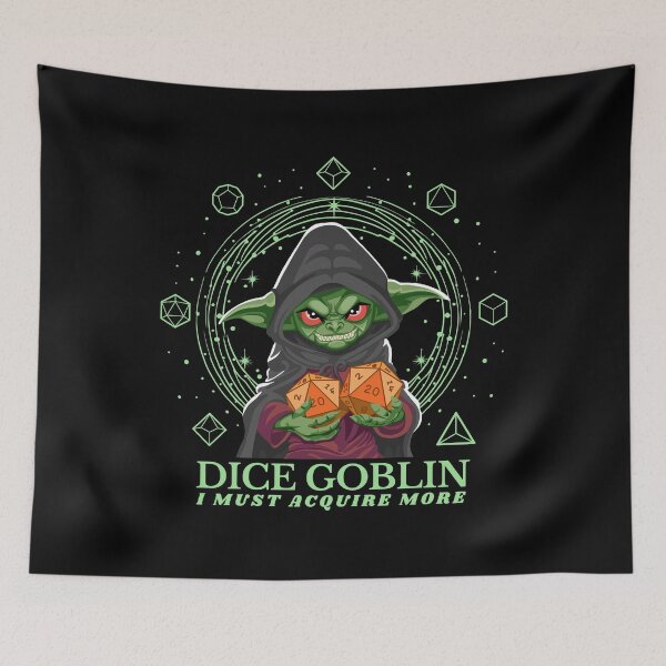 Item preview, Dice Goblin Must Acquire More - Green designed and sold by Geobat.