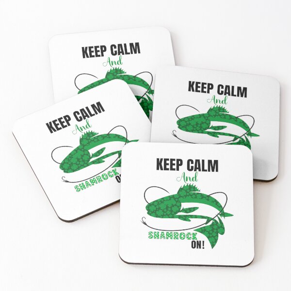 Aperçu de l'œuvre Keep Calm, Shamrock On, and Go Fishing! créée et vendue par NEWDESINGS12.