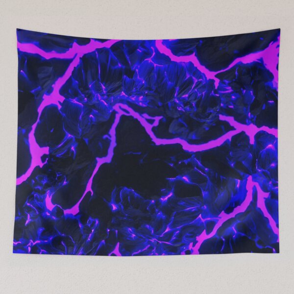 Item preview, Sparkling Blue And Purple Lava On Flames designed and sold by SassyArtistry.