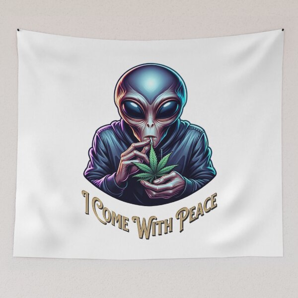 Item preview, I Come With Peace Alien Smoker designed and sold by JoeZigns81.