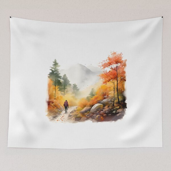 Item preview, Autumn Hiking in the Misty Mountains designed and sold by Shirtastically.