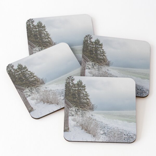 Item preview, Fisherman's Shack on Lake Superior's Icy Shore, MN 2 designed and sold by Arielle S.