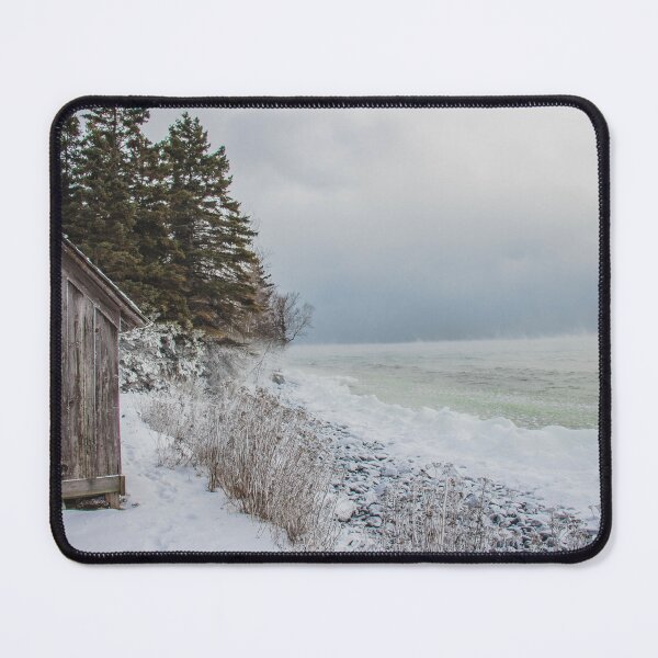 Item preview, Fisherman's Shack on Lake Superior's Icy Shore, MN 2 designed and sold by Arielle S.
