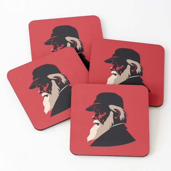 Item preview, Charles Darwin | Red minimalism designed and sold by ComicsFactory.