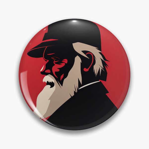 Item preview, Charles Darwin | Red minimalism designed and sold by ComicsFactory.