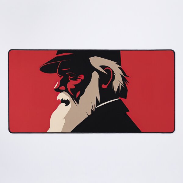 Item preview, Charles Darwin | Red minimalism designed and sold by ComicsFactory.