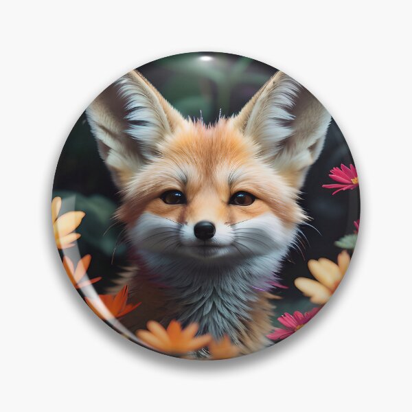 Item preview, Cute Flower Fennec Fox designed and sold by TheArtOfPat.