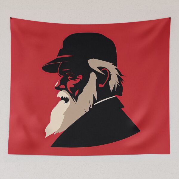 Item preview, Charles Darwin | Red minimalism designed and sold by ComicsFactory.