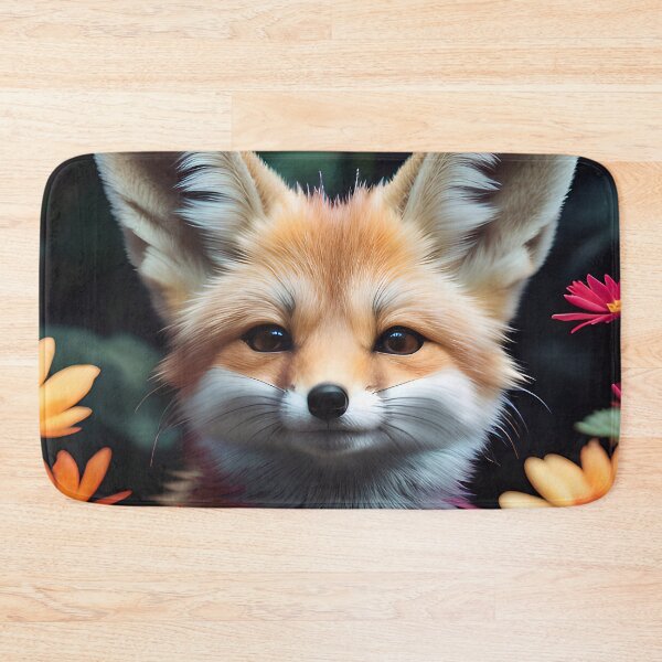 Item preview, Cute Flower Fennec Fox designed and sold by TheArtOfPat.