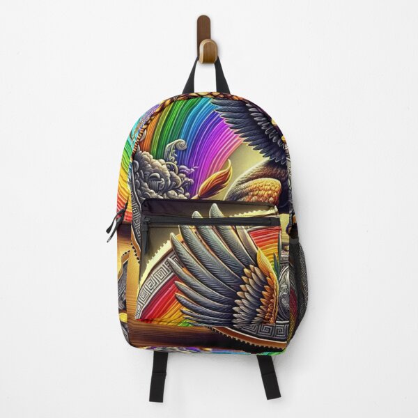 Item preview, Rainbow Griffin Fantasy Coin Crypto Concept designed and sold by Emoji Emblems.