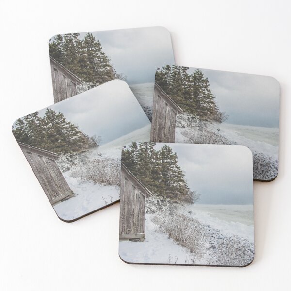 Item preview, Fisherman's Shack on Lake Superior's Icy Shore, MN 4 designed and sold by Arielle S.