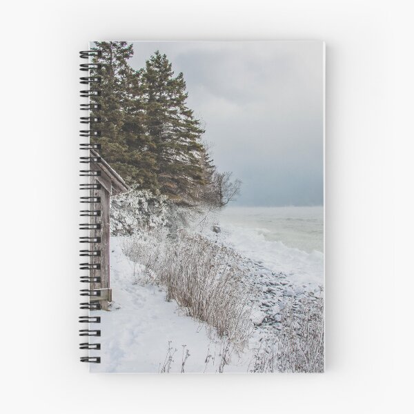 Item preview, Fisherman's Shack on Lake Superior's Icy Shore, MN 4 designed and sold by Arielle S.