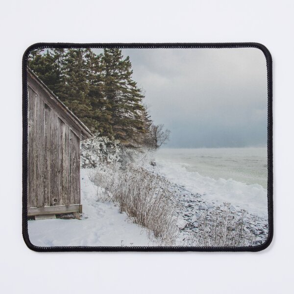 Item preview, Fisherman's Shack on Lake Superior's Icy Shore, MN 4 designed and sold by Arielle S.