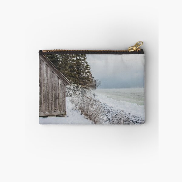 Item preview, Fisherman's Shack on Lake Superior's Icy Shore, MN 4 designed and sold by Arielle S.