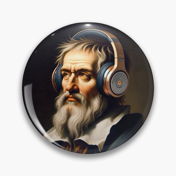 Item preview, Galileo with Headphones designed and sold by Lane L. Mälkin Design.